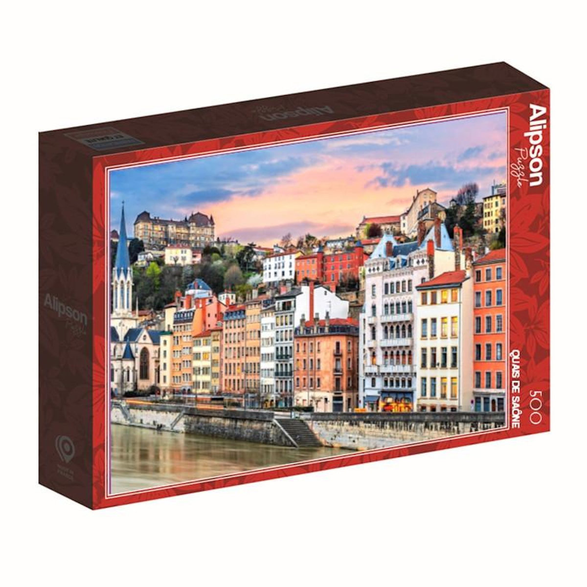 ALIZE Puzzle 500 pièces Alizé, Quais de Saône à Lyon, Paysage urbain, Adulte 14+ ans