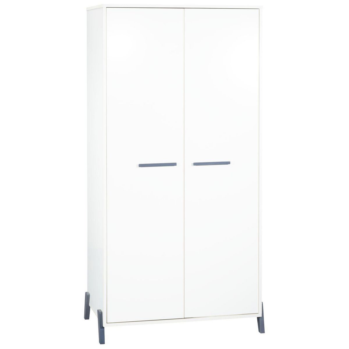 BABY PRICE Armoire bébé 2 portes JOY, coloris gris