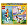 Voir la diapositive 9 : LEGO Creator 31140 - La licorne magique, Jouet Transformable, Hippocampe en Paon en Arc-en-Ciel avec Licorne