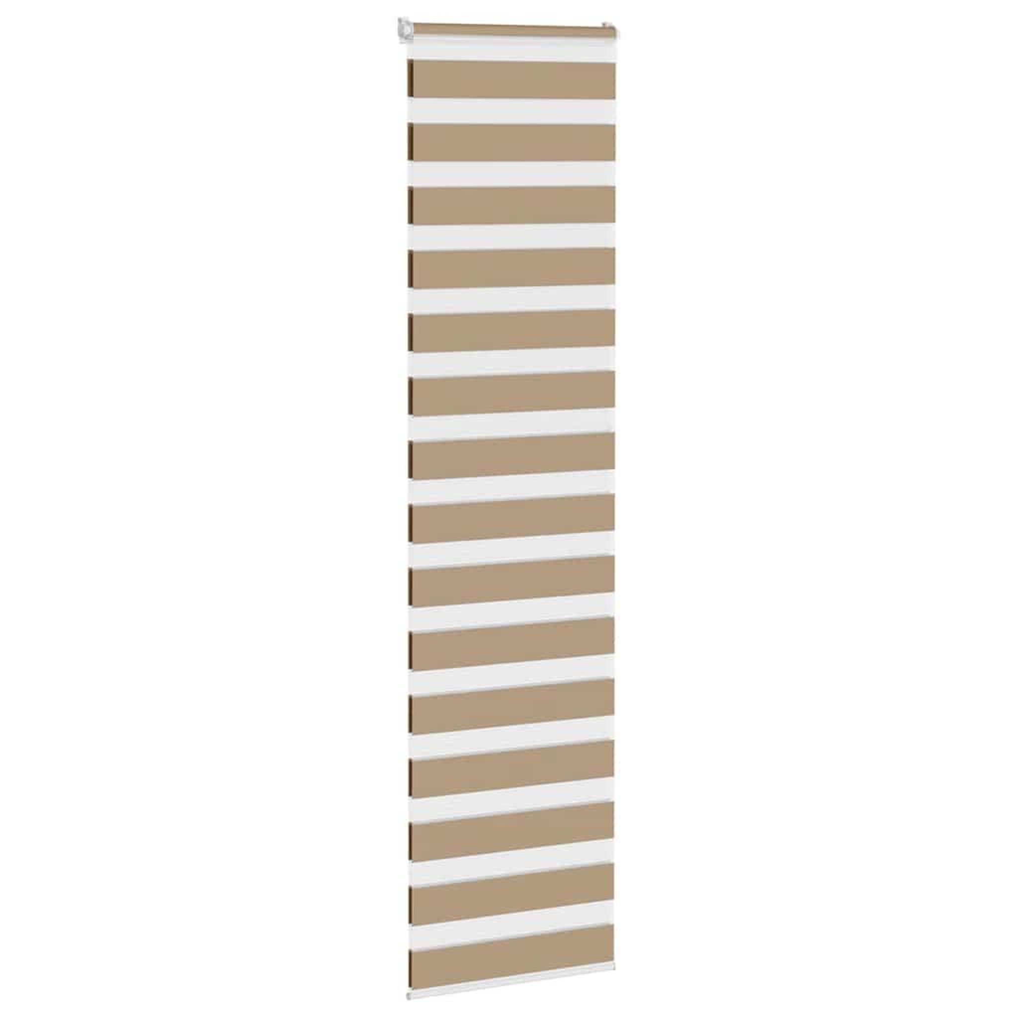Voir la diapositive 3 : VIDAXL Store zebre marron sable largeur du tissu 50,9 cm polyester