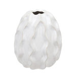 ATMOSPHERA Vase Design en Céramique  Sandri  17cm Blanc