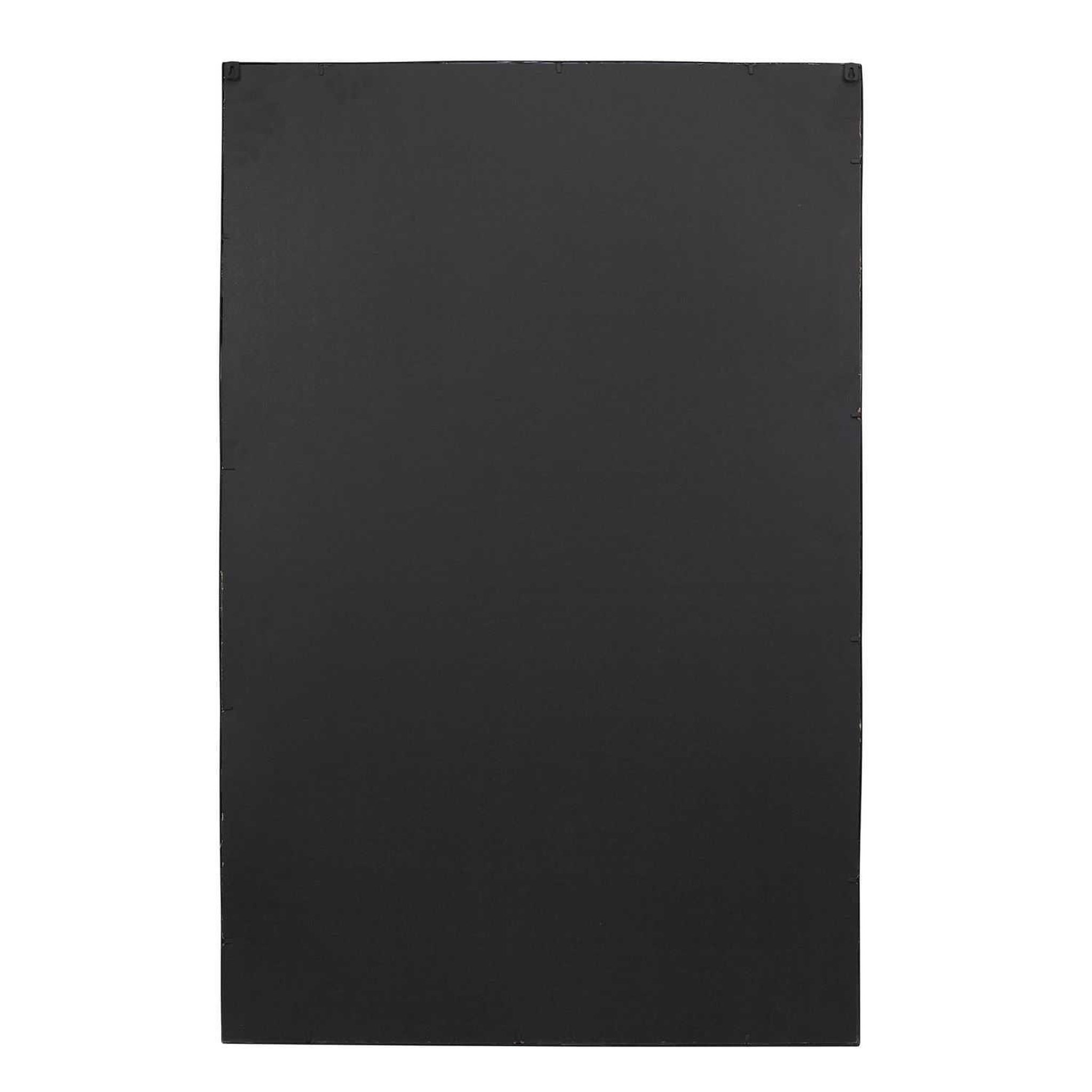 Voir la diapositive 4 : TOILINUX Miroir XXL style verrière en 3 parties en métal - Noir
