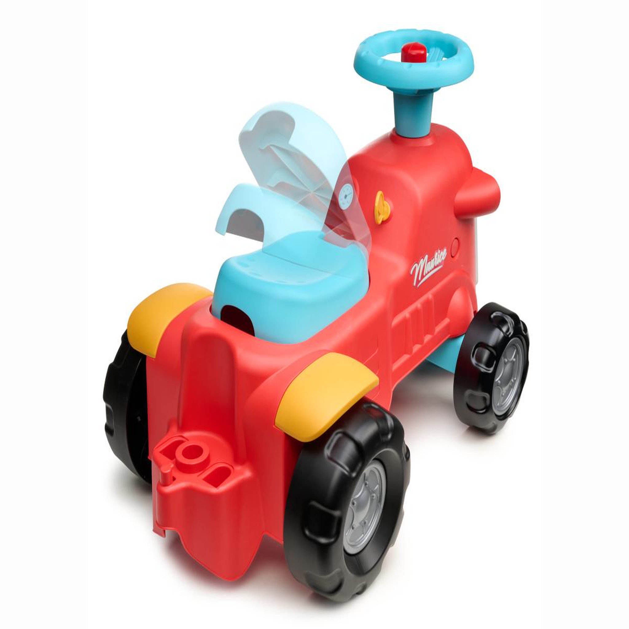 Voir la diapositive 4 : FALK Porteur tracteur maurice rouge 1 à 3 ans - falk