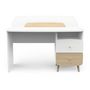 Voir la diapositive 1 : Bureau enfant 2 tiroirs 1 niche L98cm blanc LINIA