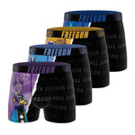 FREEGUN Lot de 4 boxers enfant Dragon Ball Super. Coloris disponibles : Violet