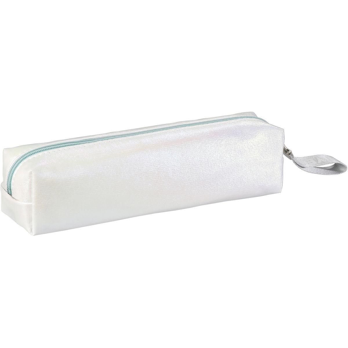 Trousse scolaire carrée blanche