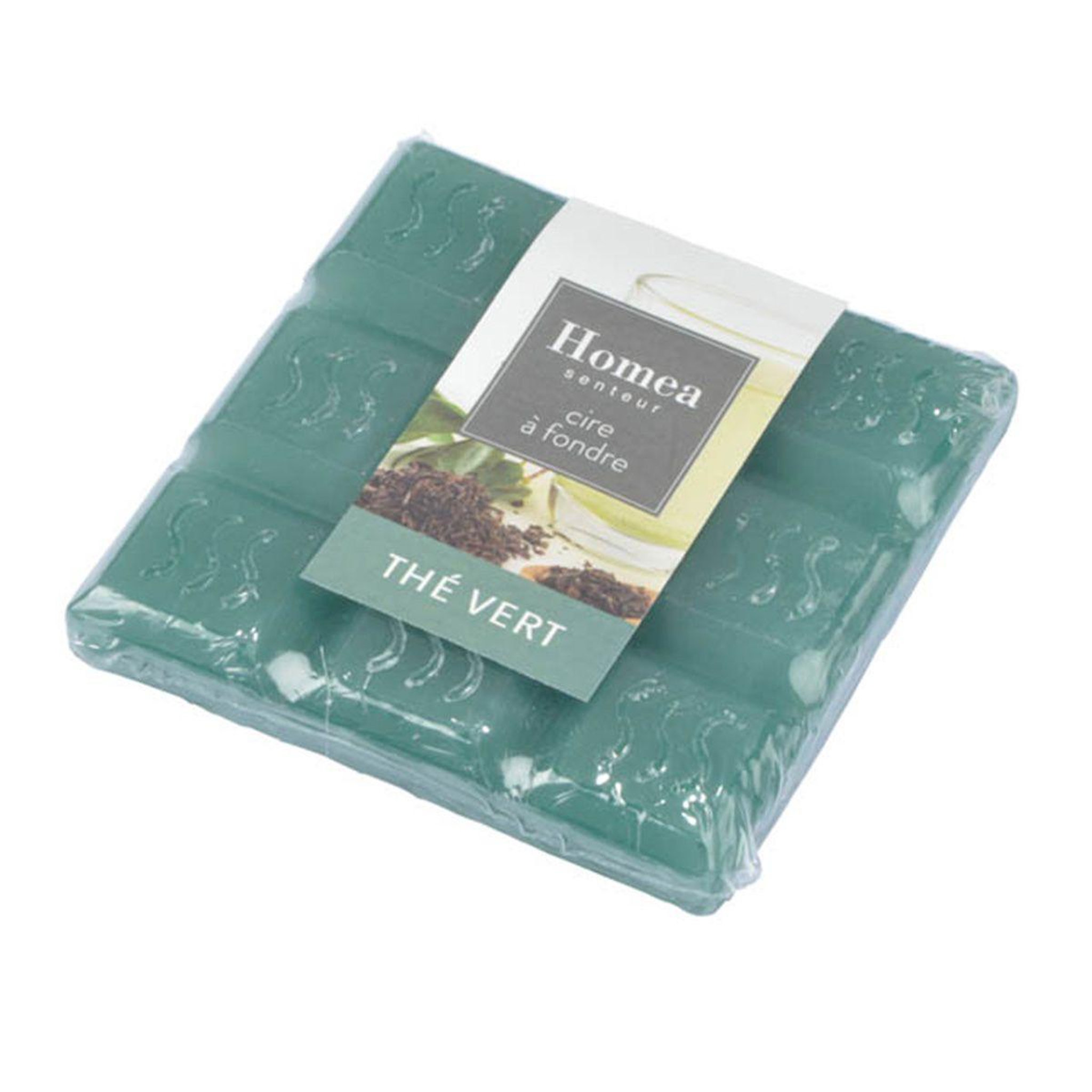 HOMEA Cire parfumée à brûler  essentiel ii  7cm thé vert