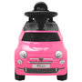 Voir la diapositive 2 : VIDAXL Voiture à chevaucher Fiat 500 rose