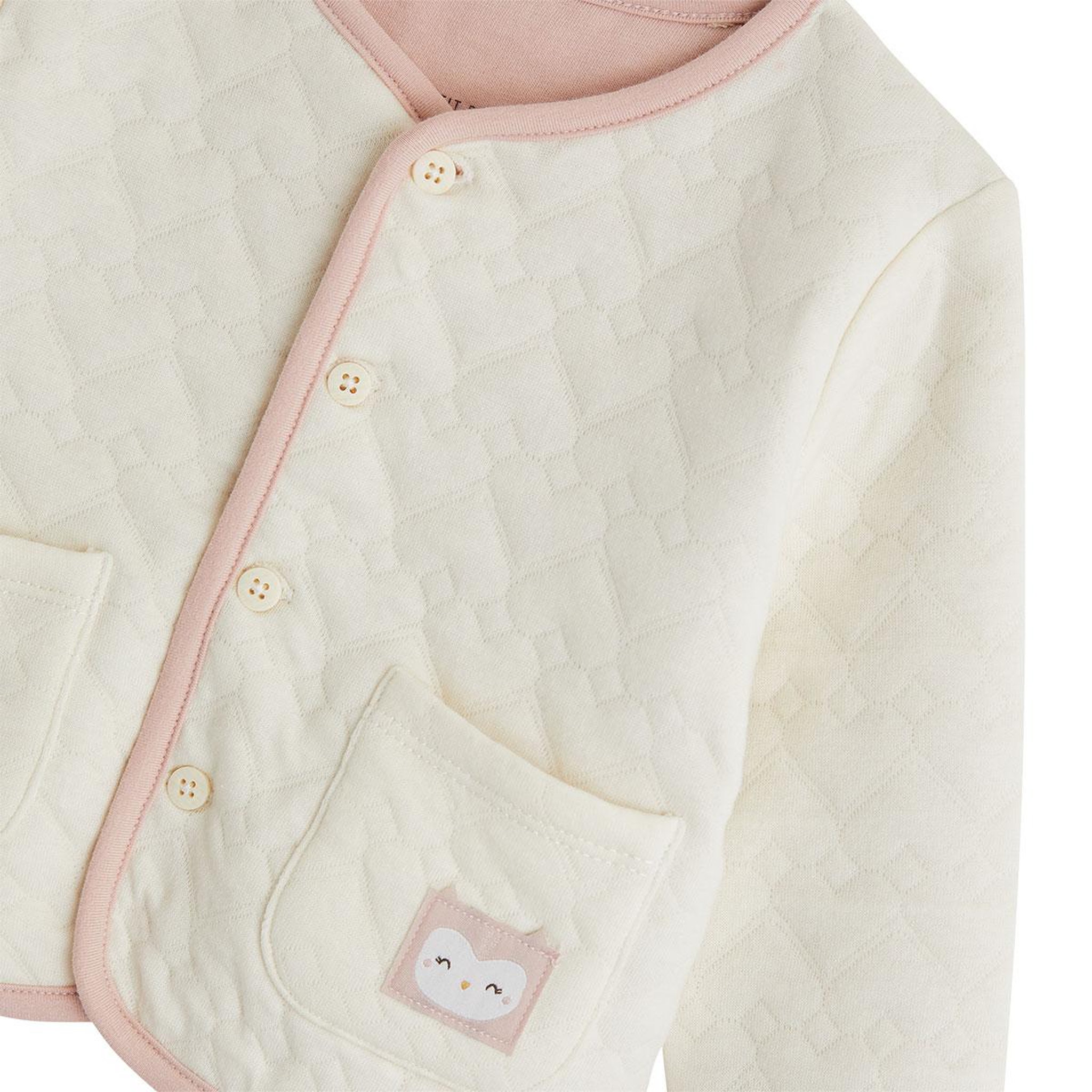 Voir la diapositive 3 : PETIT BEGUIN Veste bébé en molleton Miette