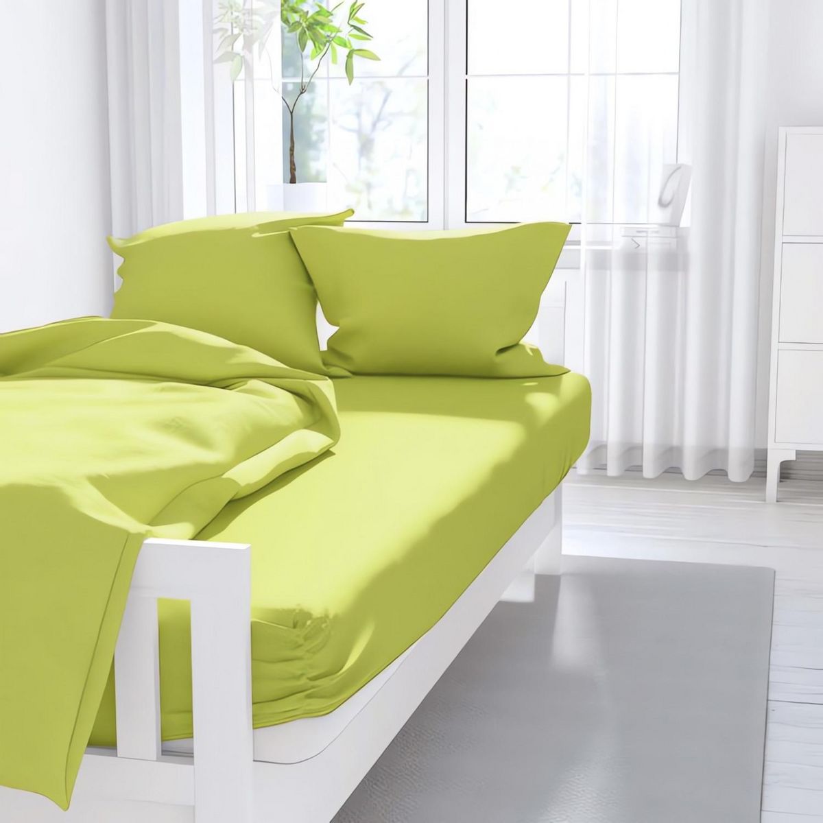 ZZZ Taie d'oreiller uni ZZZ en polycoton