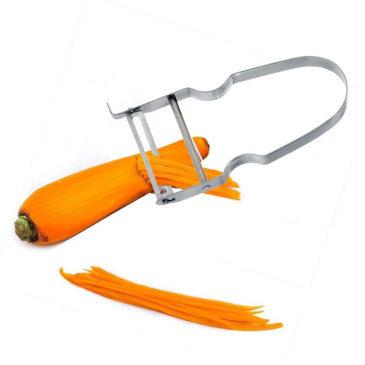 Paris Prix Éplucheur Rasoir à Légumes Inox  Shav  11cm Argent