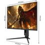 Voir la diapositive 4 : SKILLKORP Ecran PC Gamer M27 Plat 27'' Plat Fast IPS