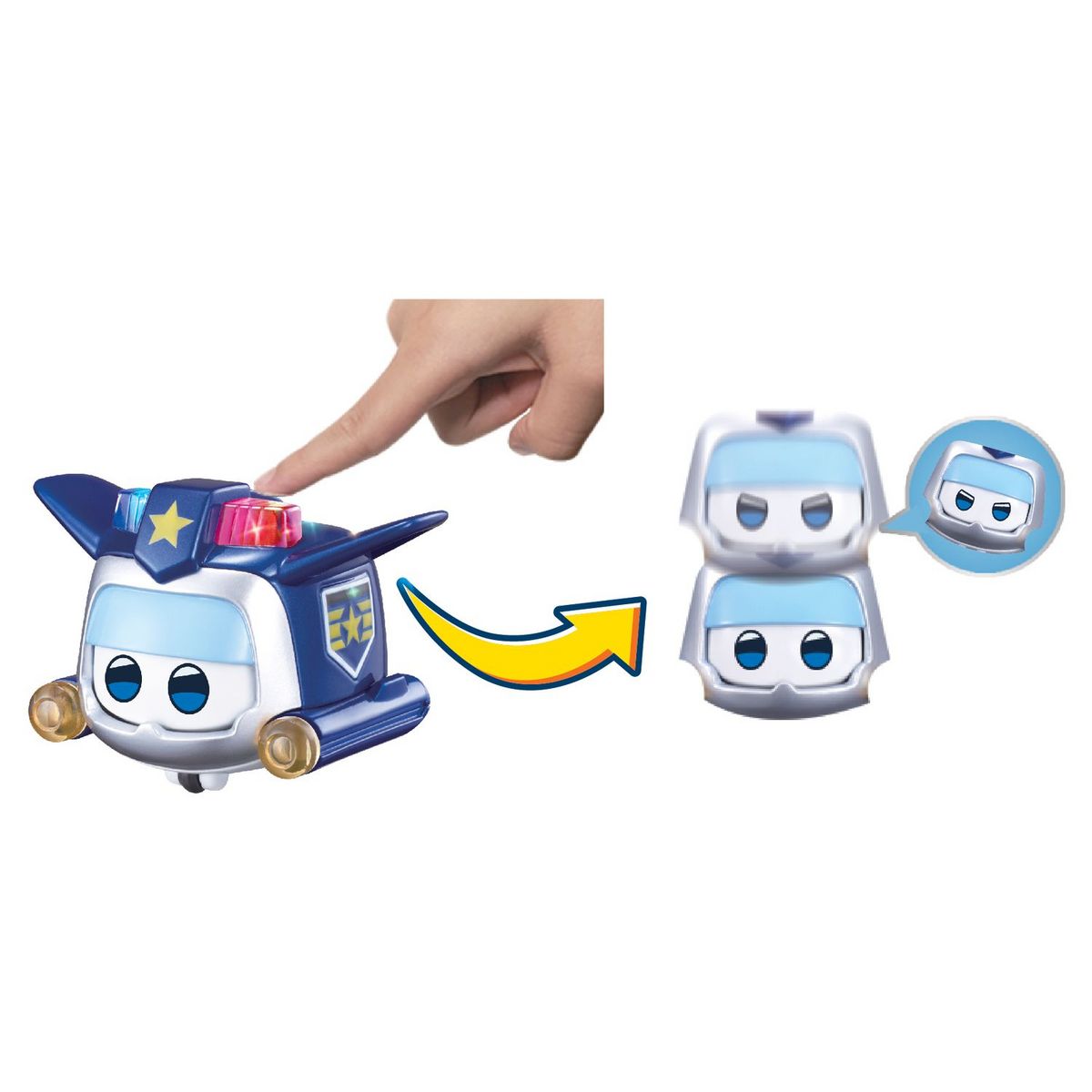 Auldey Super Wings figurine transforming saison 5 avec Pets - Paul SuperCharge