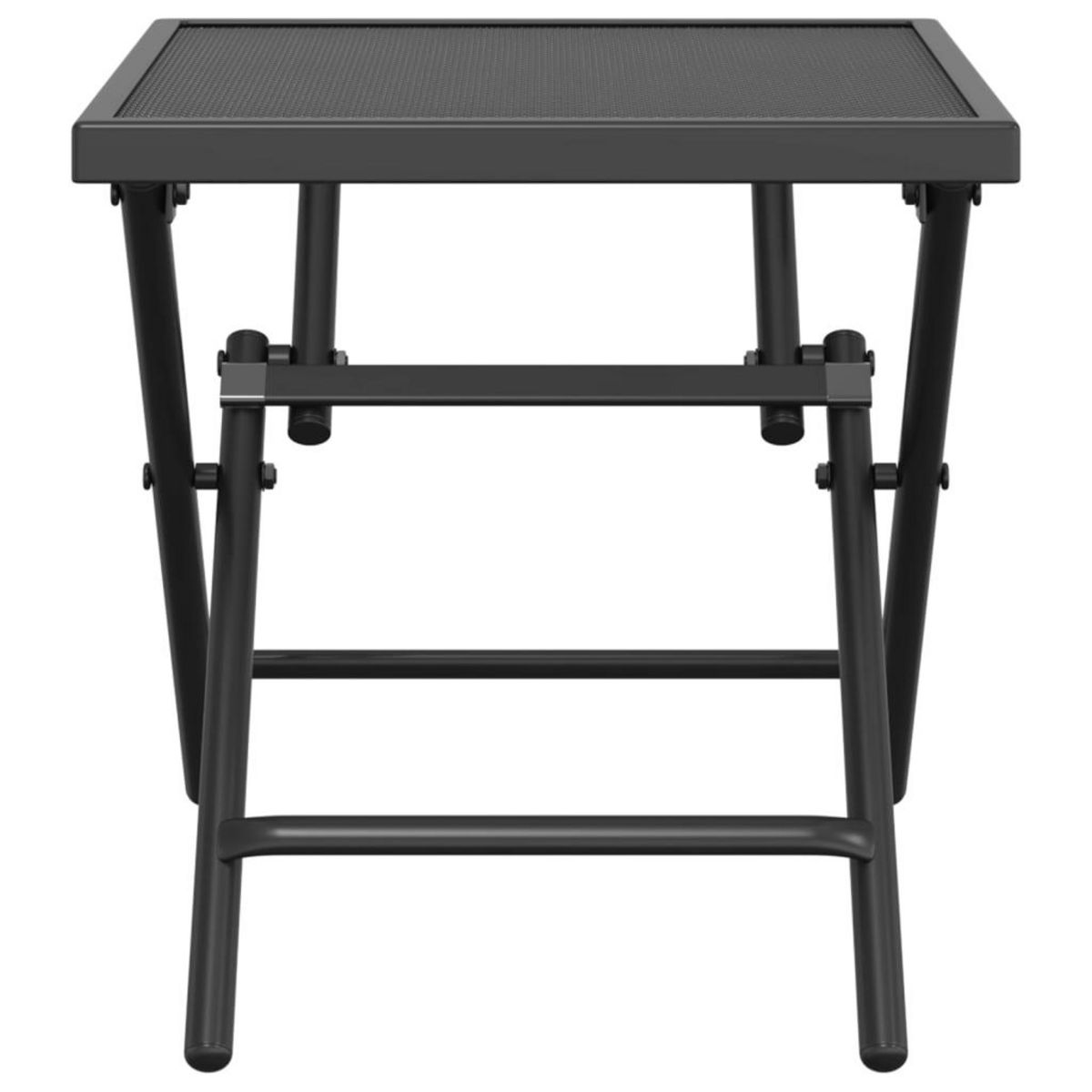 VIDAXL Table de jardin pliable anthracite 38x38x38 cm Treillis d'acier