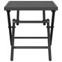 Voir la diapositive 3 : VIDAXL Table de jardin pliable anthracite 38x38x38 cm Treillis d'acier