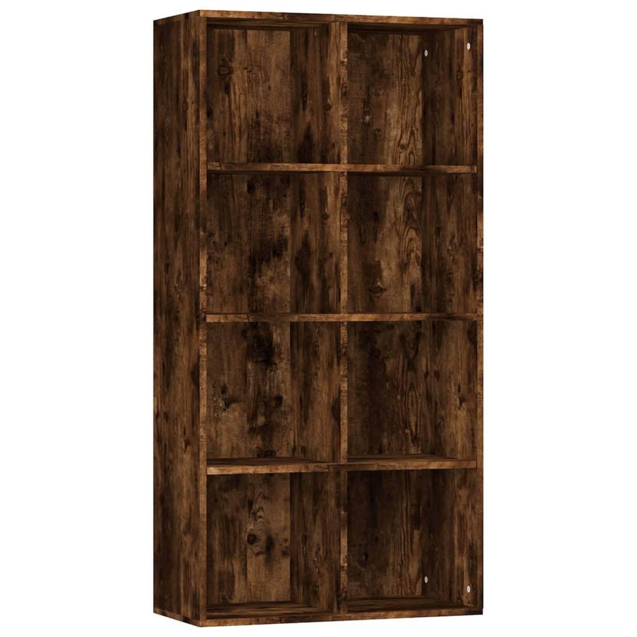 Voir la diapositive 2 : VIDAXL Bibliotheque/Buffet Chene fume 66x30x130 cm Bois d'ingenierie