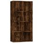 Voir la diapositive 2 : VIDAXL Bibliotheque/Buffet Chene fume 66x30x130 cm Bois d'ingenierie