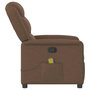 Voir la diapositive 4 : VIDAXL Fauteuil de massage inclinable Marron Tissu