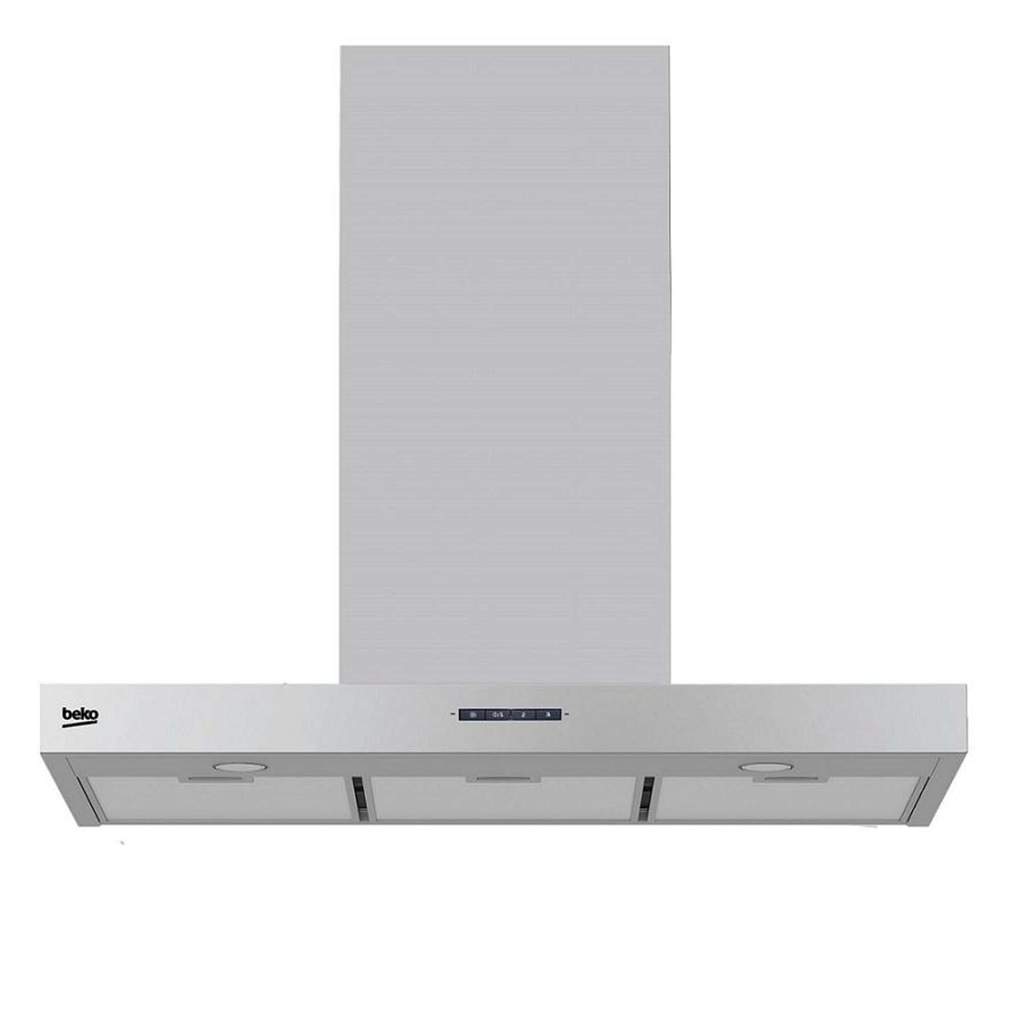 Voir la diapositive 1 : Beko Hotte décorative murale 90cm 64db 730 m3/h inox - HCB91731BXH