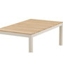 Voir la diapositive 4 : Paris Prix Table Basse de Jardin  Brasilia  120cm Naturel & Beige