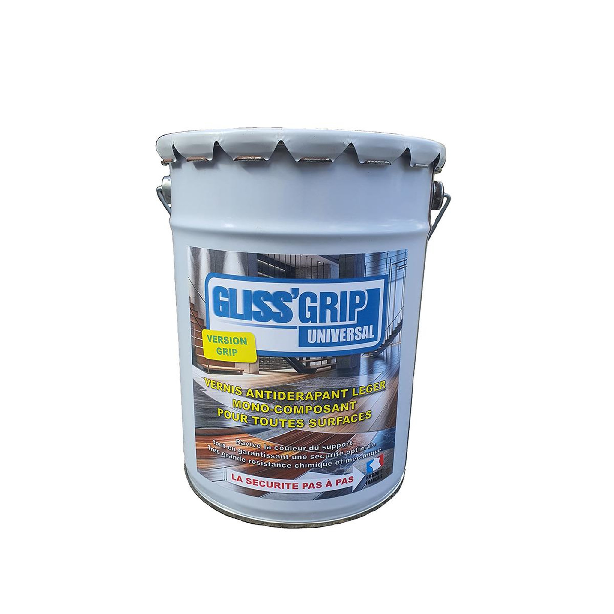 GLISS GRIP Vernis antidérapant léger mono-composant pour toutes les surfaces - K-GG-UNI-G-5KG