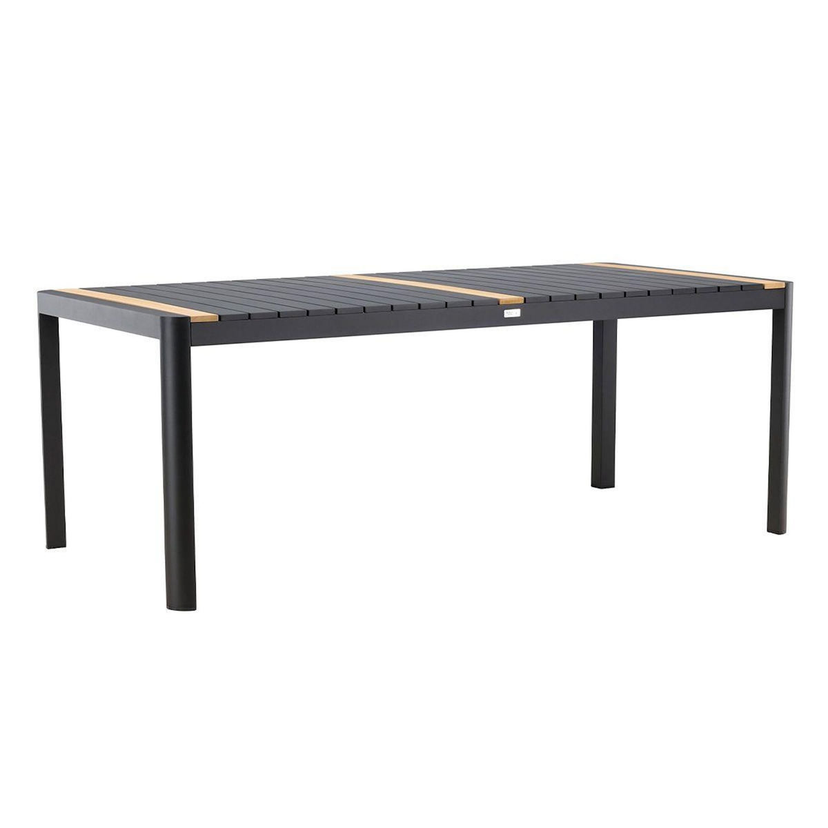 Paris Prix Table de Jardin en Teck  Togo  200cm Noir