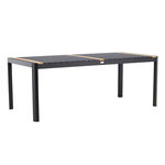 Paris Prix Table de Jardin en Teck  Togo  200cm Noir