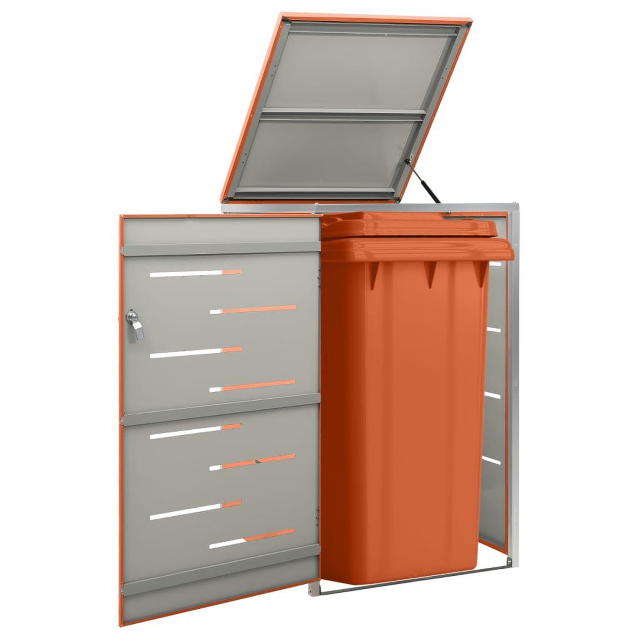Voir la diapositive 1 : VIDAXL Abri pour poubelle 69x77,5x112,5 cm Inox