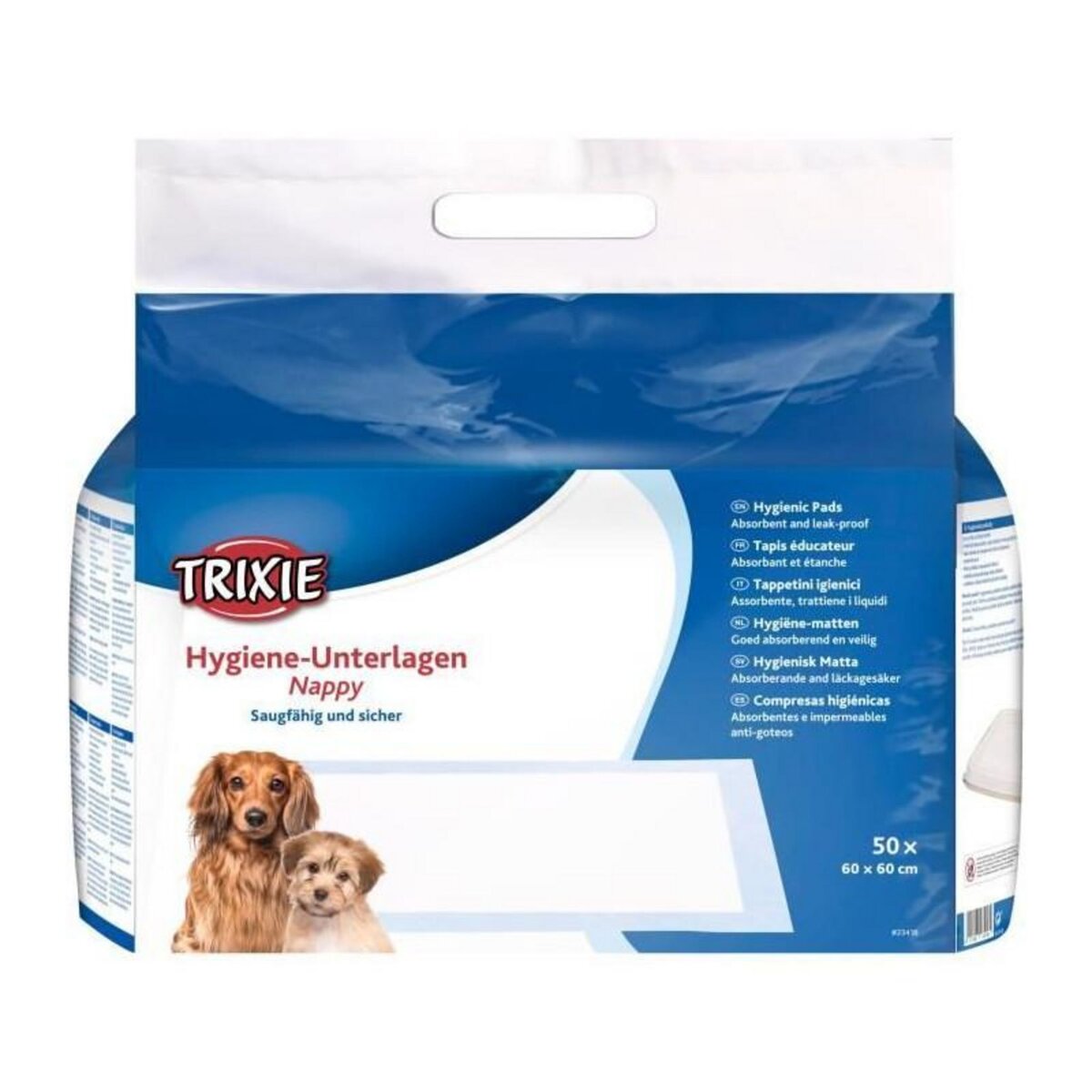 Trixie Tapis éducateur TRIXIE Nappy - 60 × 60 cm - 50 Pcs