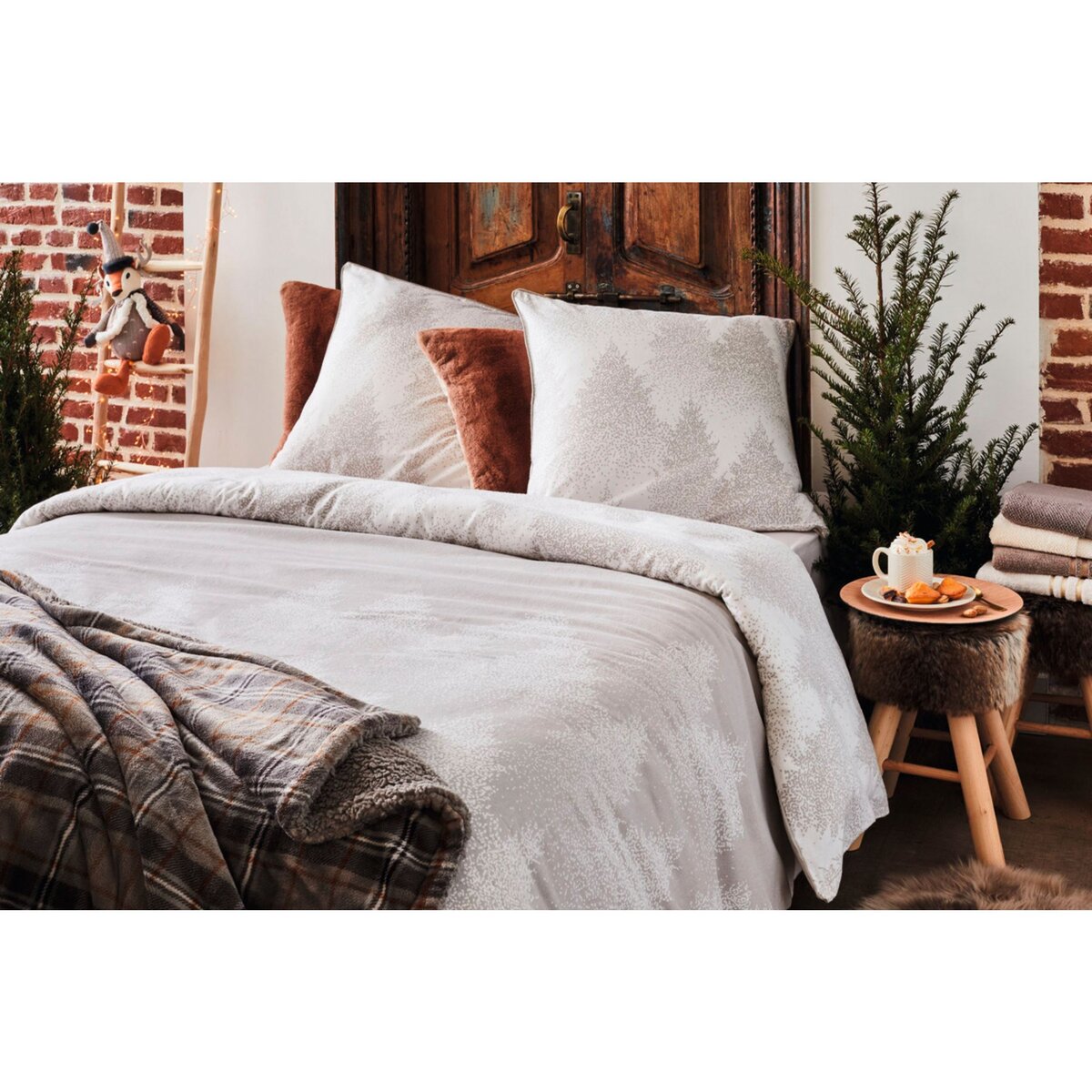 ACTUEL Parure de drap fantaisie en flanelle PIA