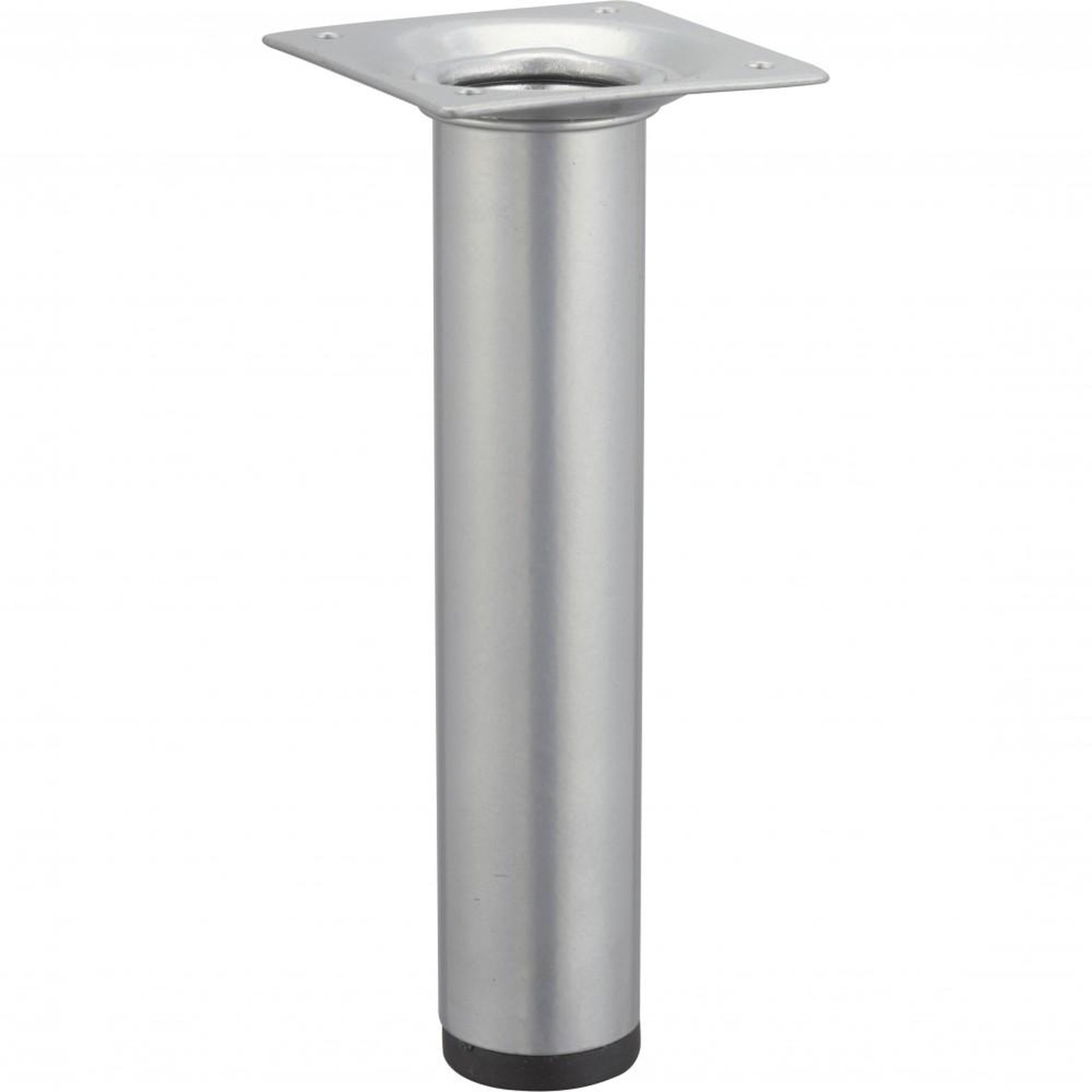CENTRALE BRICO Pied meuble cylindrique HETTICH fixe acier époxy gris