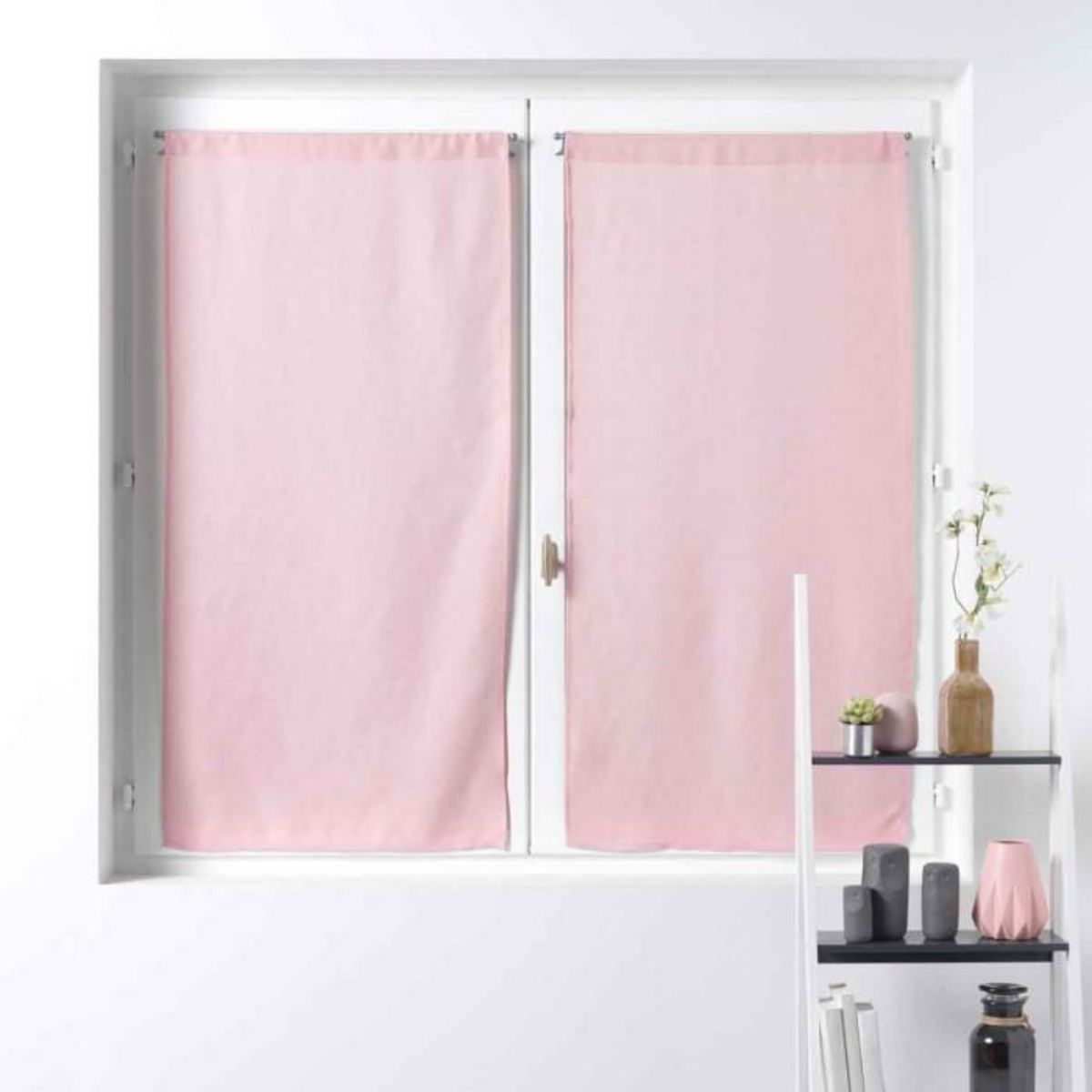 Paris Prix Paire de Voilages  Soane  60x160cm Rose