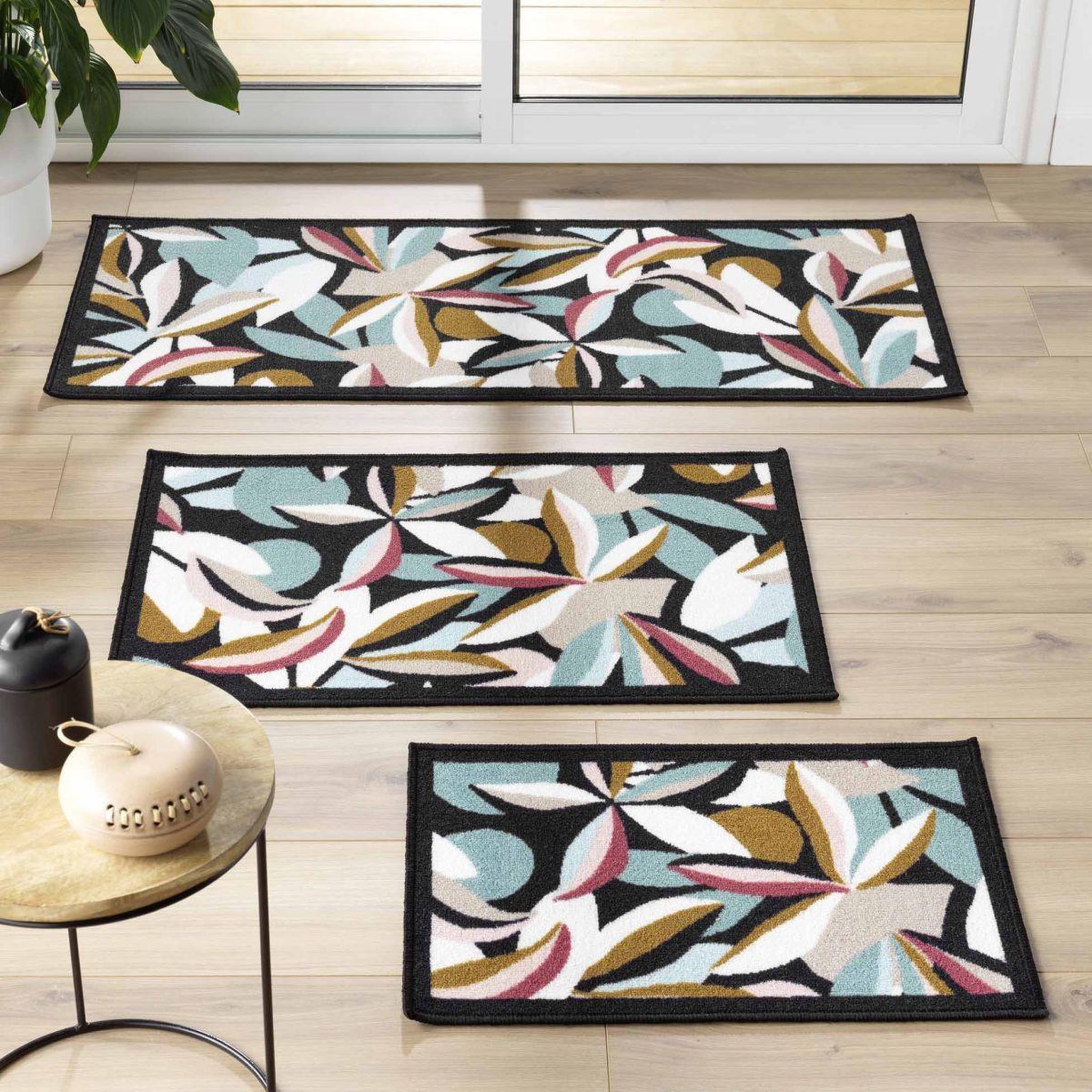 Voir la diapositive 4 : Douceur d'Intérieur Tapis imprimé  lavinia  50x80cm multicolore