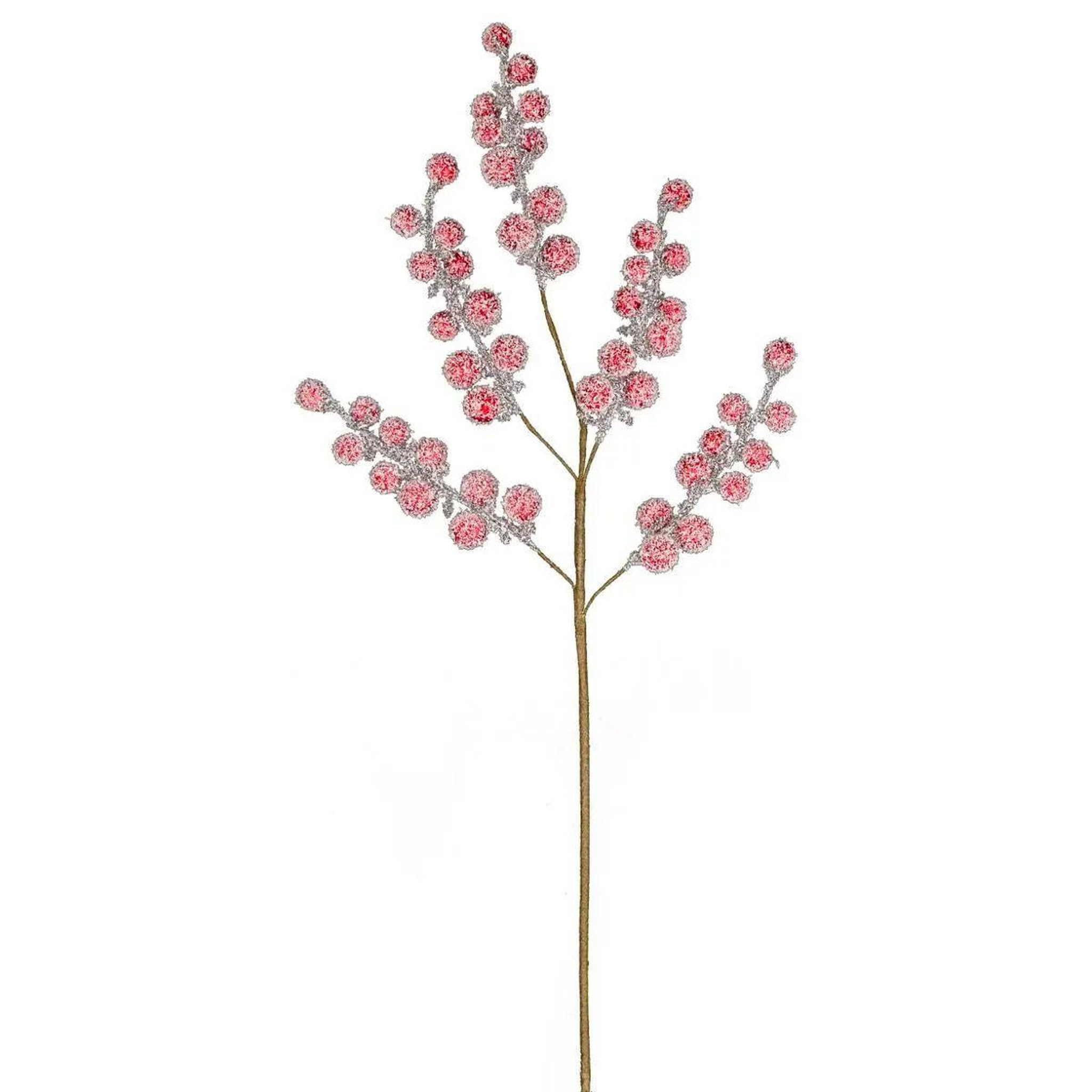 ATMOSPHERA Branche de boules  génération vintage  50cm rouge
