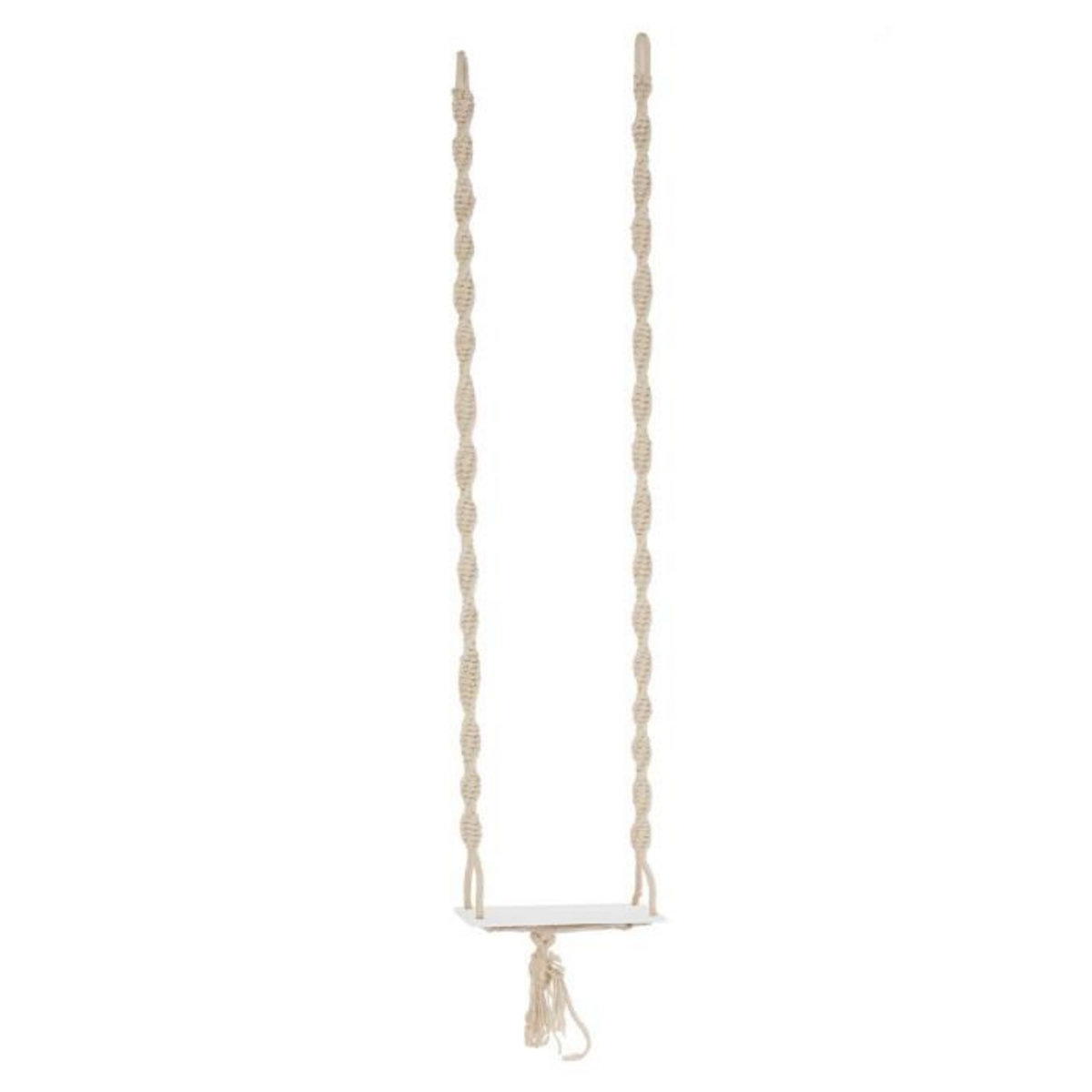 Paris Prix Balançoire en Bois & Coton  Boho  264cm Beige