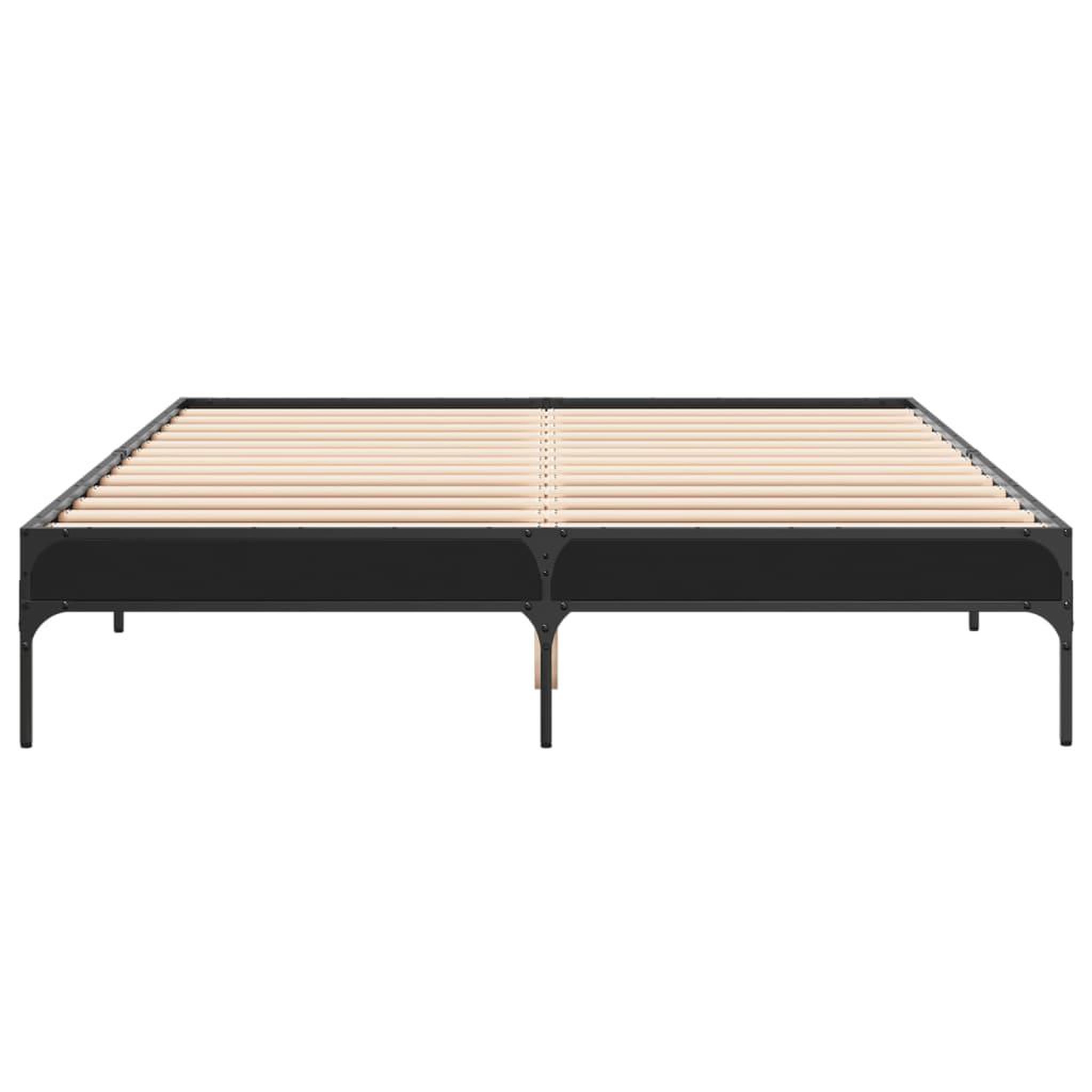 Voir la diapositive 4 : VIDAXL Cadre de lit sans matelas noir 150x200 cm