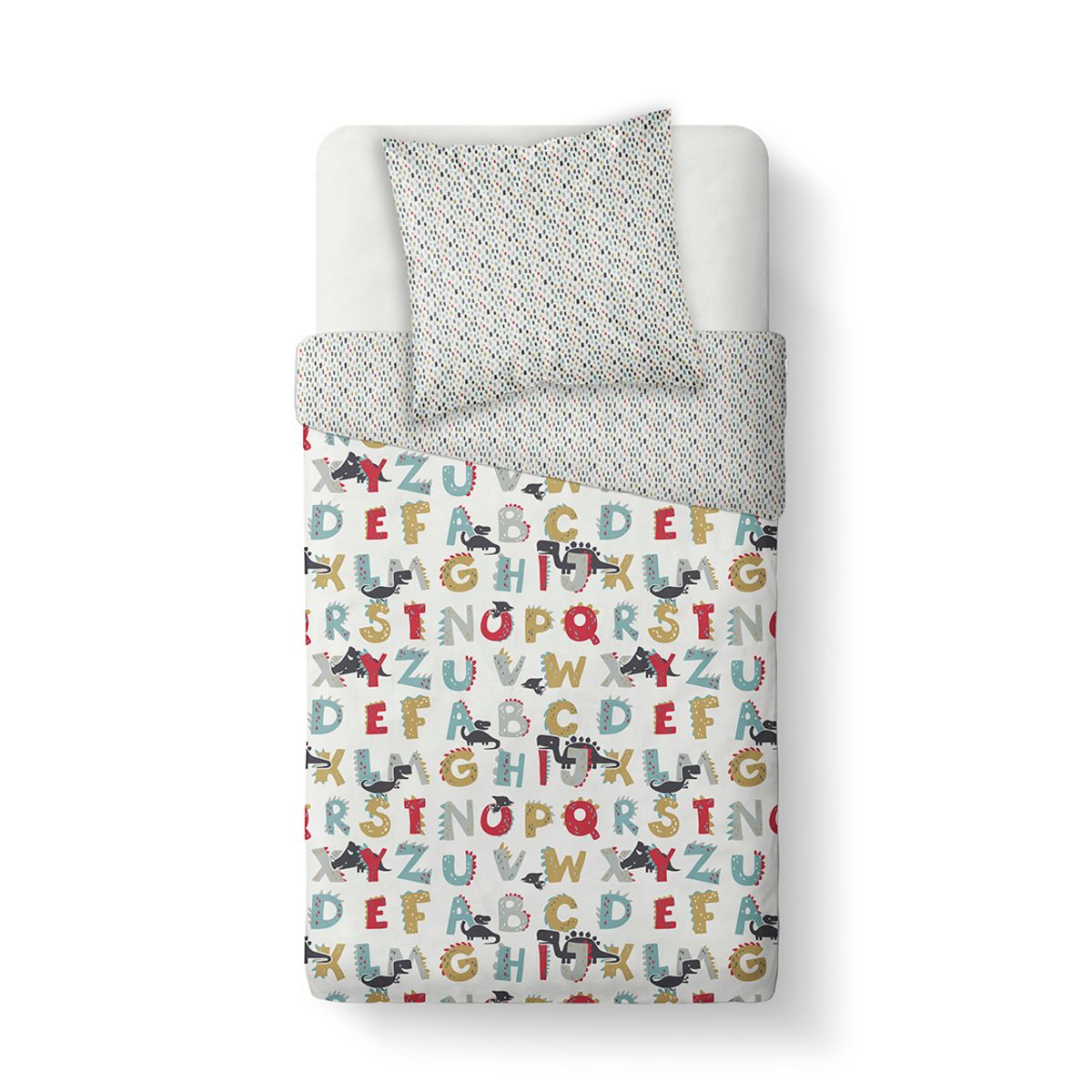 TODAY Parure housse de couette enfant polyester ALPHABET