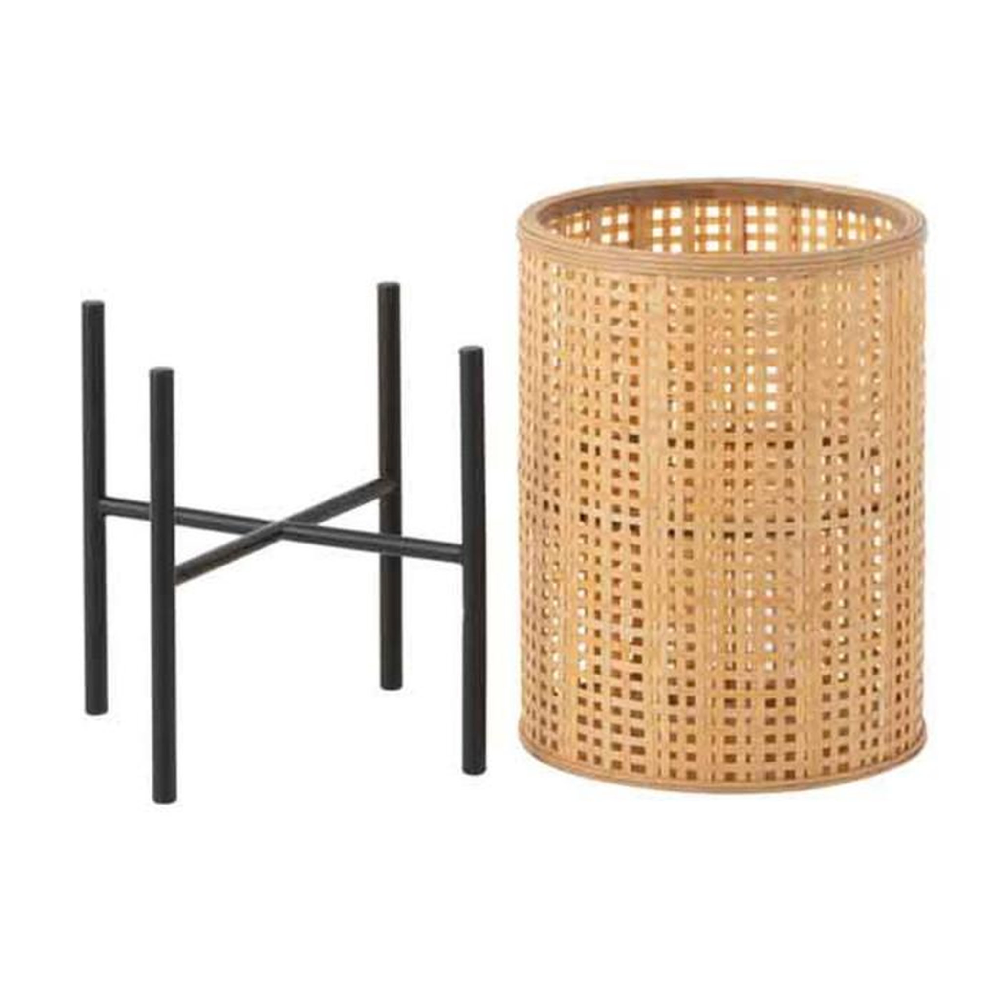 Voir la diapositive 4 : Paris Prix Lanterne sur Pied Bambou  Fernando  50cm Naturel