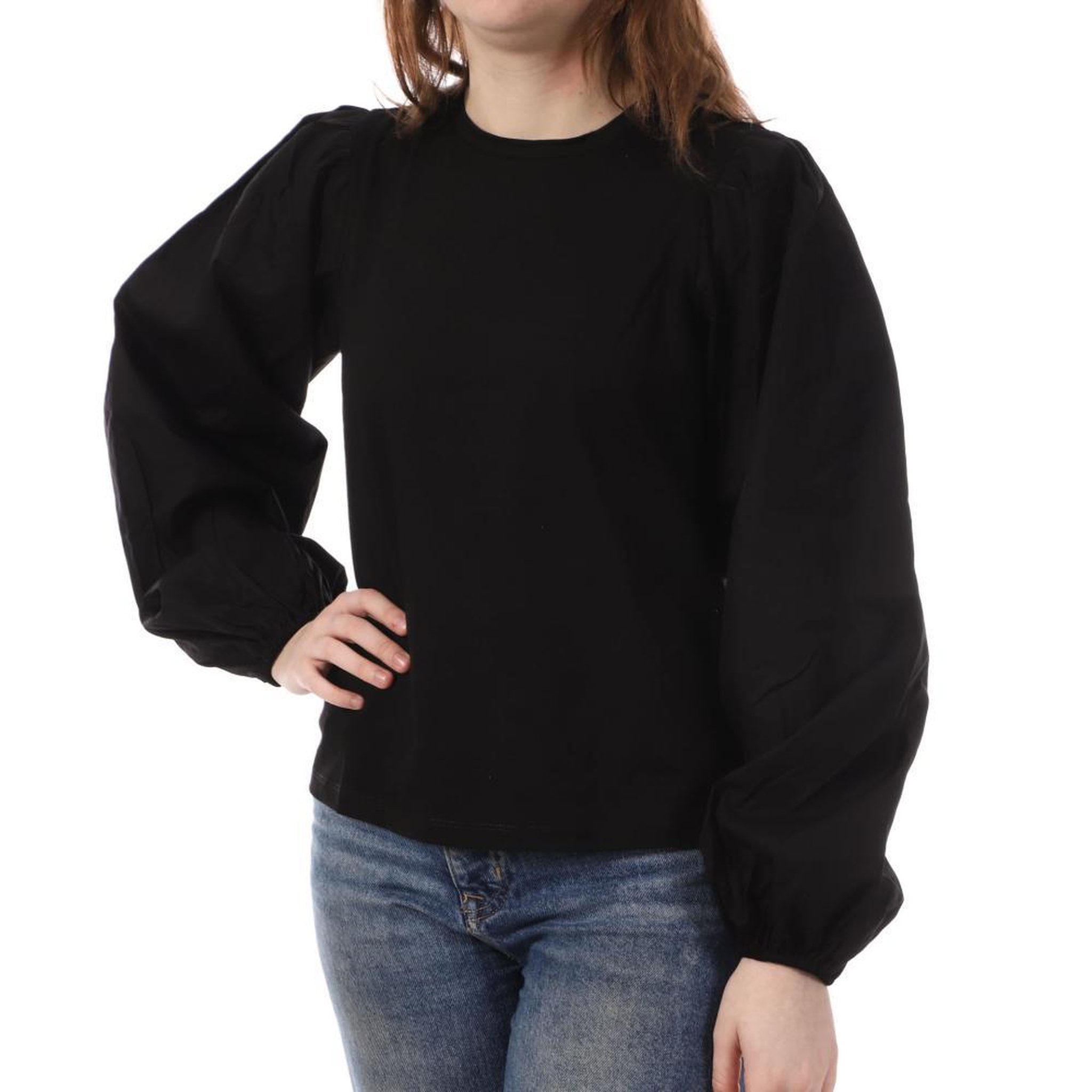 Vila T Shirt Manches Longues  Femme Vila Daya. Coloris disponibles : Noir
