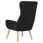 Voir la diapositive 5 : VIDAXL Chaise de relaxation Noir Velours