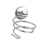 Wenko Porte sèche-cheveux en métal - Gris mat