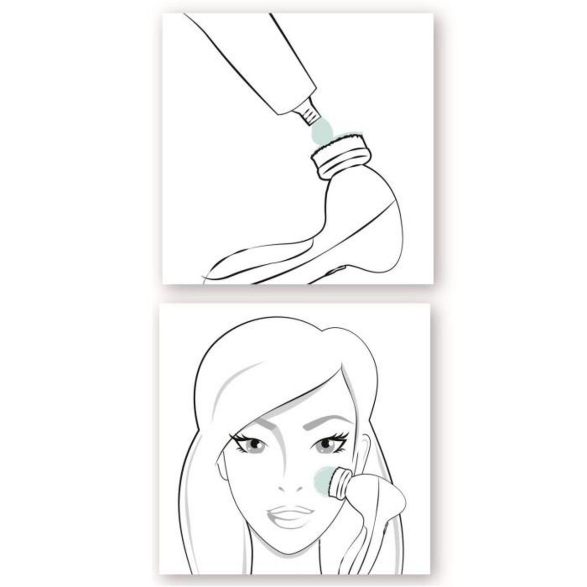 Paris Prix Brosse Visage 3 en 1  2 Vitesses  13cm Blanc & Rose