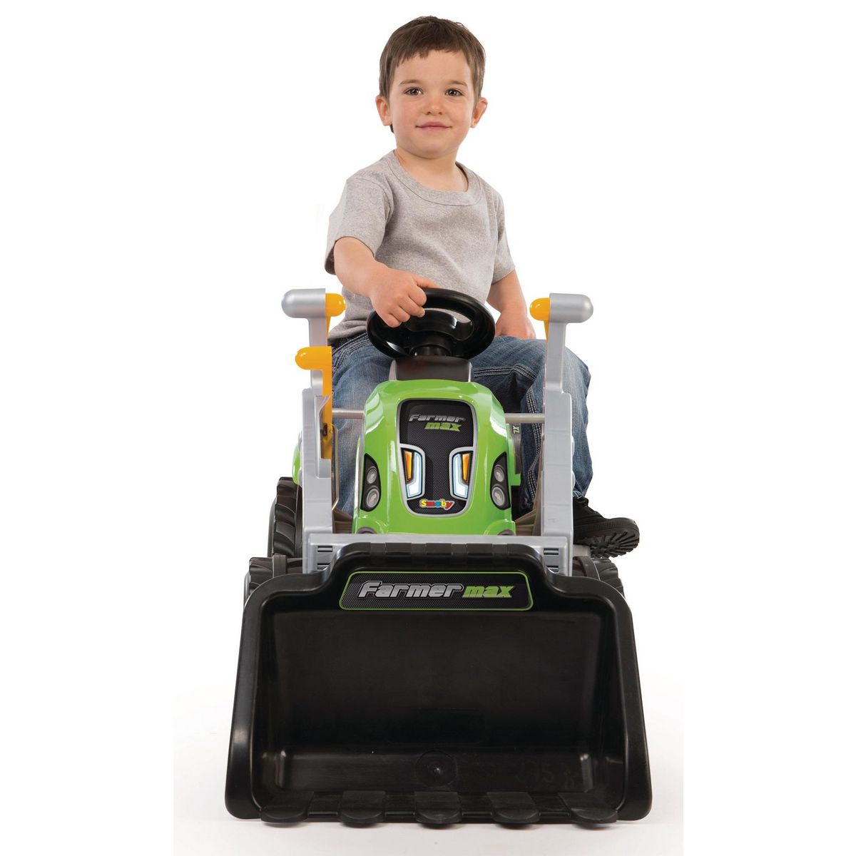 SMOBY Tracteur Farmer Max et sa remorque 