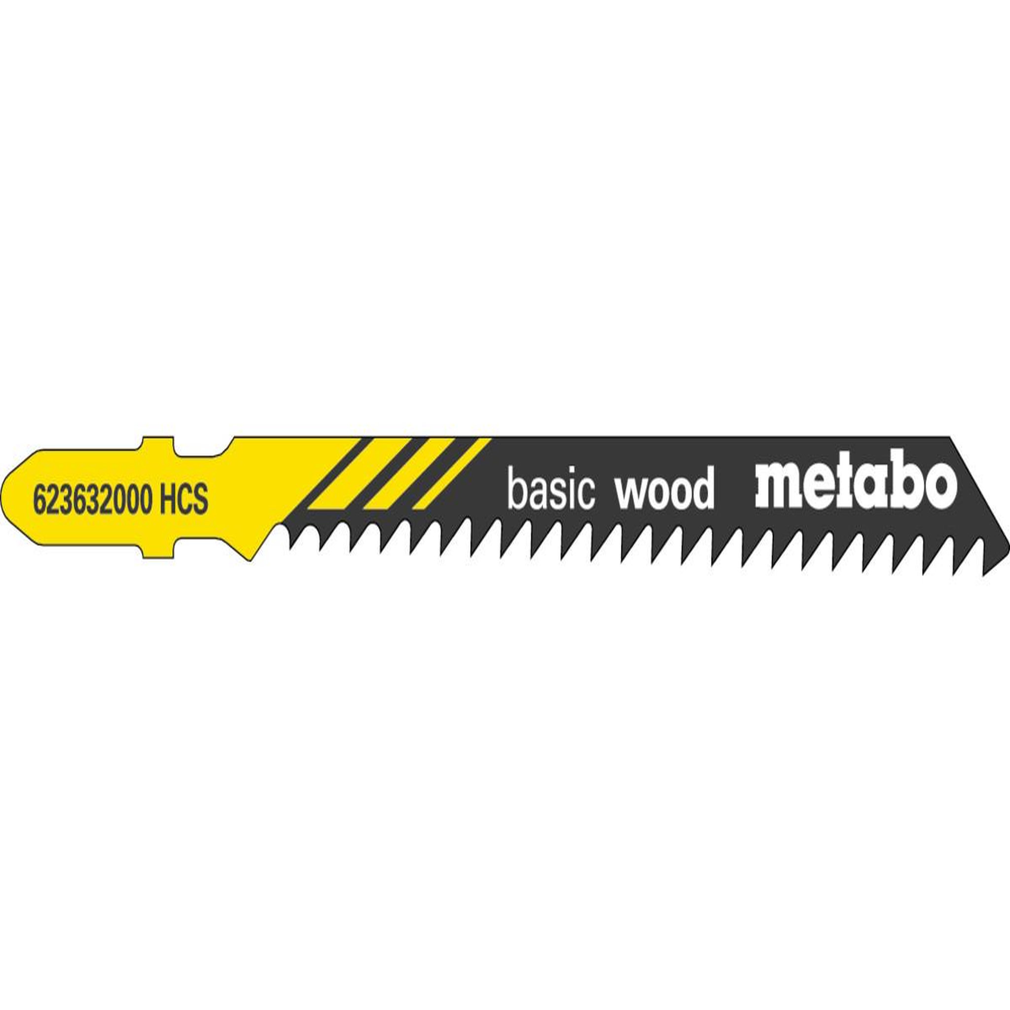 METABO SAS 5 Lames scie sauteuse HCS 74 mm/ 3,0 pour scie sauteuse