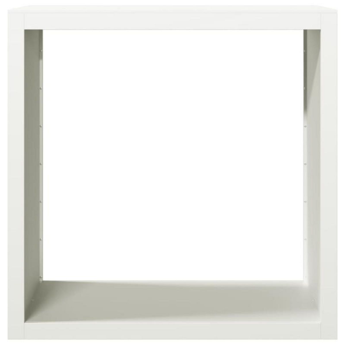 VIDAXL Portant de bois de chauffage blanc 100x40x100 cm acier