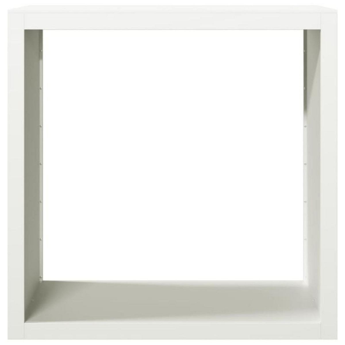 VIDAXL Portant de bois de chauffage blanc 100x40x100 cm acier