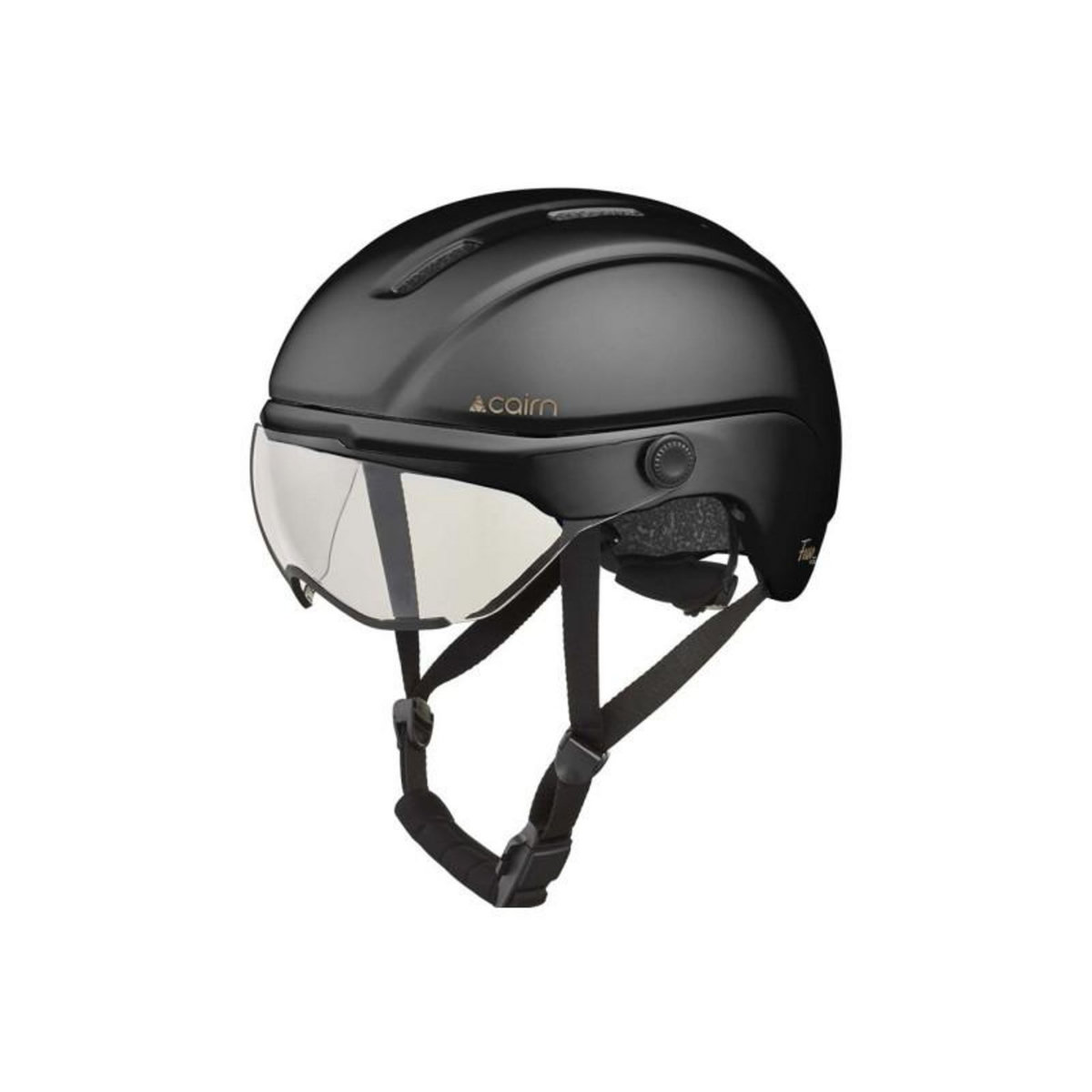 CAIRN Casque vélo Cairn FUSE Visière Mat Metallic Noir taille L