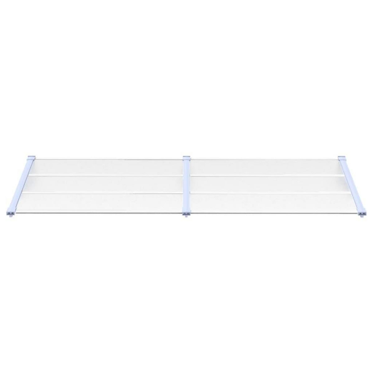 VIDAXL Auvent de porte Gris et transparent 239x90 cm Polycarbonate