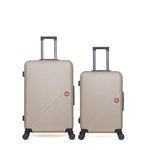 SWISS KOPPER SWISS KOPPER - LOT DE 2 - Valises grand format et weekend SPIEZ. Coloris disponibles : Gris, Rose, Bleu, Noir