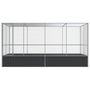 Voir la diapositive 3 : VIDAXL Voliere avec extension argente 418x207x212 cm acier